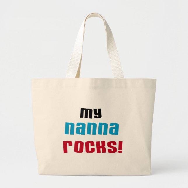 Meine Nanna Rocks T-Shirts und Geschenke Jumbo Stoffbeutel (Vorne)