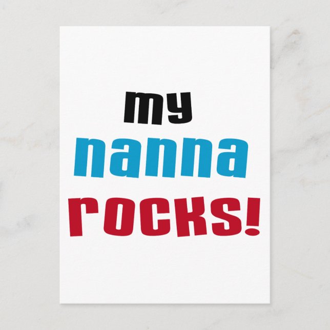 Meine Nanna Rocks T-Shirts und Geschenke Postkarte (Vorderseite)