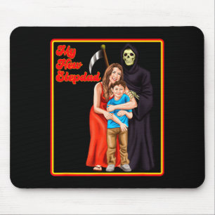 Meine neuen Stiefvater-irronischen Shirts - Lustig Mousepad