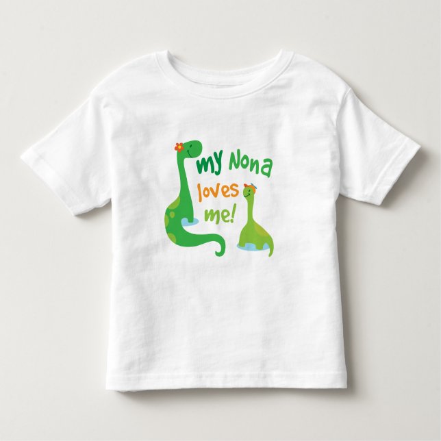 Meine Nona-Lieben ich Dinosaurier Kleinkind T-shirt (Vorderseite)