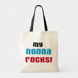 Meine Nonna Rocks T - Shirt und Geschenke Tragetasche