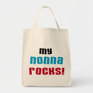 Meine Nonna Rocks T - Shirt und Geschenke Tragetasche