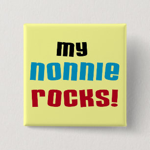 Meine Nonnie Rocks T - Shirt und Geschenke Button