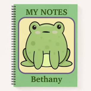 Meine Notizen Frosch Personalisiert Notizbuch
