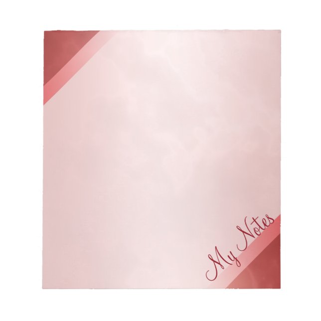 Meine Notizen in Red Marble Notizblock (Vorderseite)