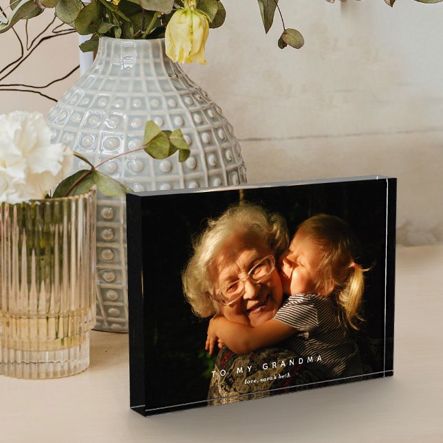 Meine Oma Custom Fotoblock (To My Grandma Custom Photo Block)