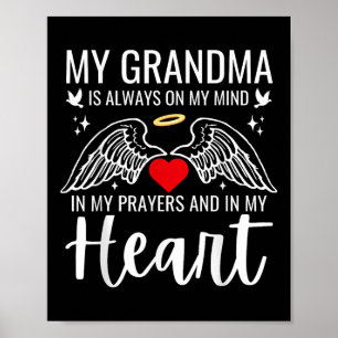 Meine Oma Guardian Angel Heaven Memorial-Liebe Poster