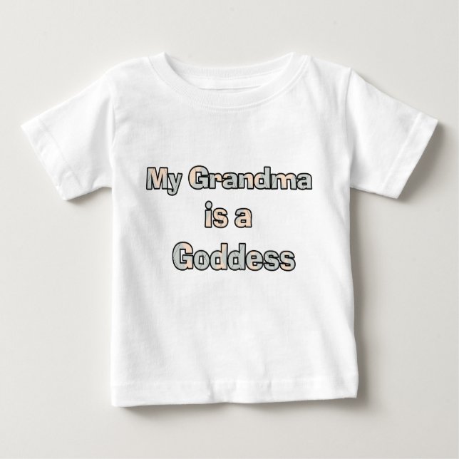 Meine Oma ist ein Göttin-Shirt Baby T-shirt (Vorderseite)