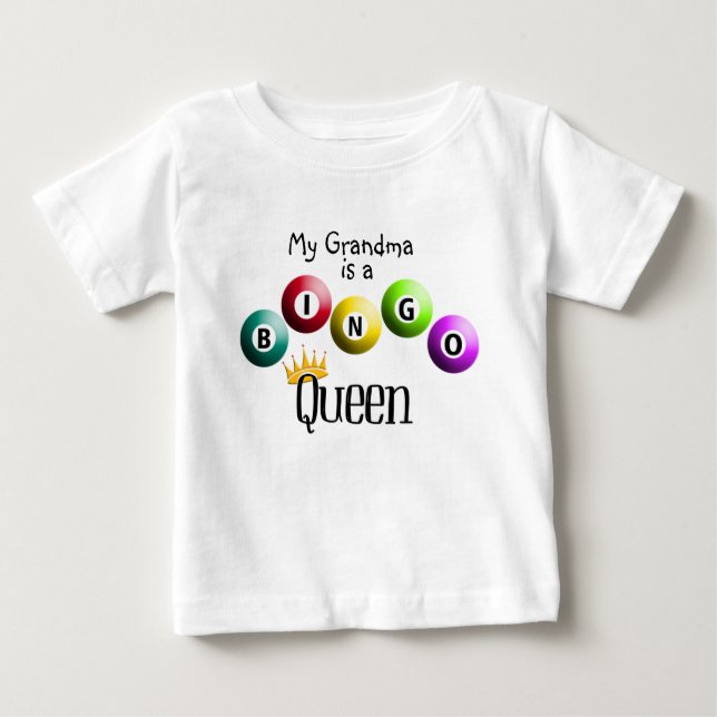 Meine Oma ist eine Bingo-Königin! Baby T-shirt (Vorderseite)