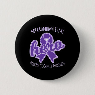 Meine Oma ist mein Held-Bauchspeicheldrüsenkrebs-B Button