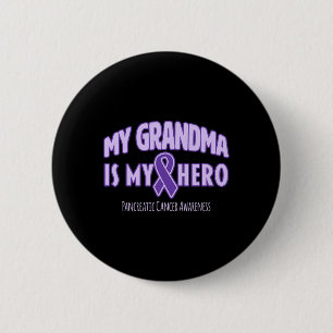 Meine Oma ist mein Held-Bauchspeicheldrüsenkrebs-B Button
