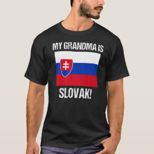 Meine Oma ist slowakische Flagge mit Stolz T-Shirt