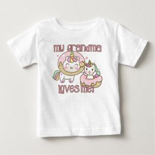 Meine Oma-Lieben ich Unicorn Baby T-shirt