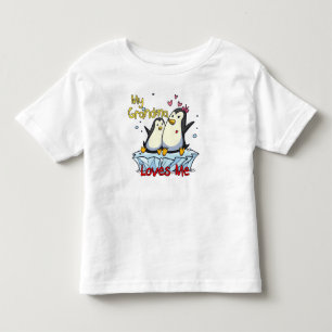 Meine Oma Lieben Mich Penguin Kleinkind T-shirt