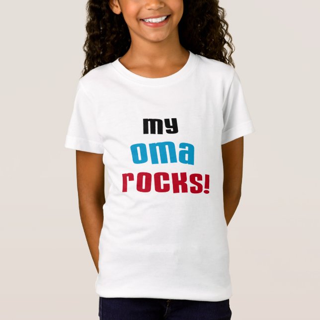 Meine Oma Rocks T - Shirt und Geschenke (Vorderseite)