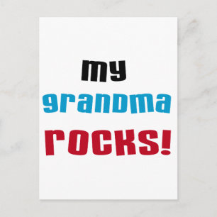 Meine Oma Rocks T - Shirt und Geschenke Postkarte
