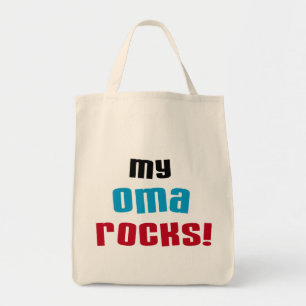 Meine Oma Rocks T - Shirt und Geschenke Tragetasche