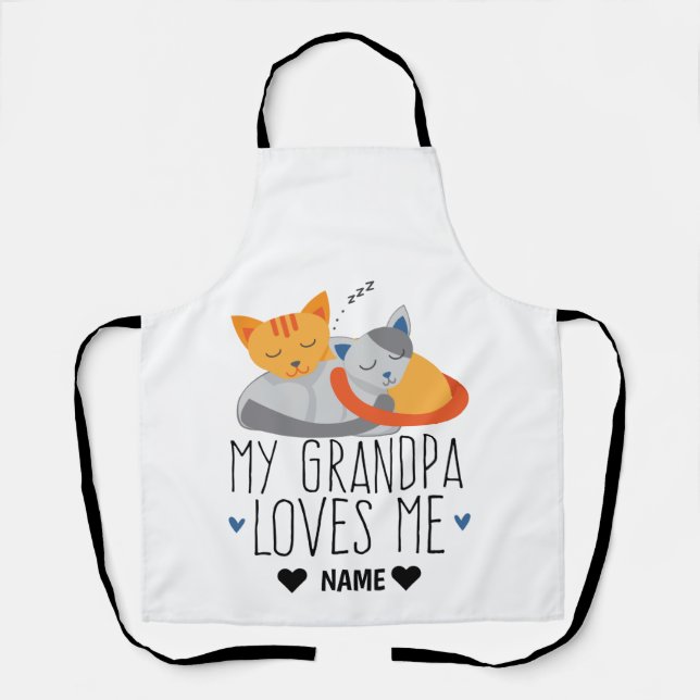 Meine Opa-Lieben Schürze (Vorderseite)