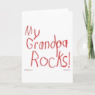Meine Opa Rocks! Grußkarte Karte
