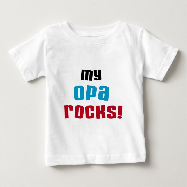 Meine Opa Rocks T - Shirt und Geschenke (Vorderseite)