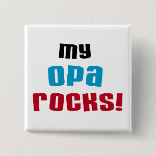Meine Opa Rocks T - Shirt und Geschenke Button