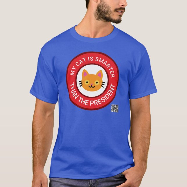 Meine orange Katze ist schlauer als der Präsident T-Shirt (Vorderseite)
