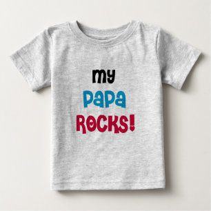 Meine Papa-Felsen Baby T-shirt