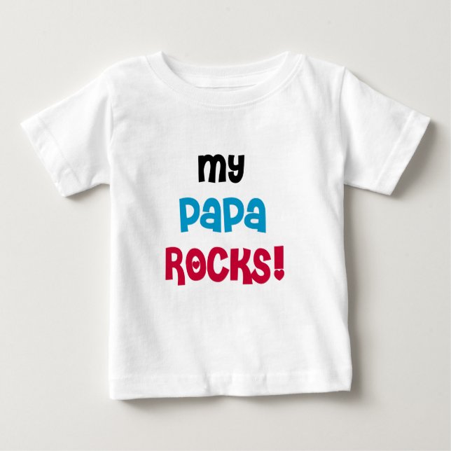 Meine Papa Rocks Tshirts und Geschenke (Vorderseite)