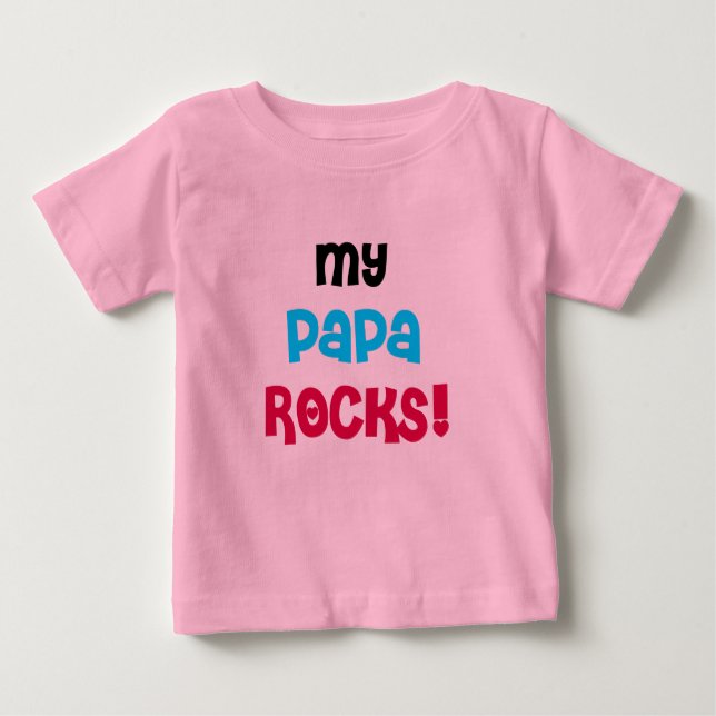 Meine Papa Rocks Tshirts und Geschenke (Vorderseite)