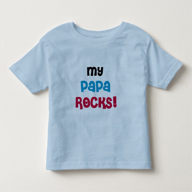 Meine Papa Rocks Tshirts und Geschenke (Vorderseite)