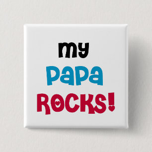 Meine Papa Rocks Tshirts und Geschenke Button