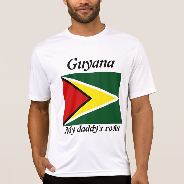Meine Papa's Roots Guyana Männer T - Shirt (Vorderseite)