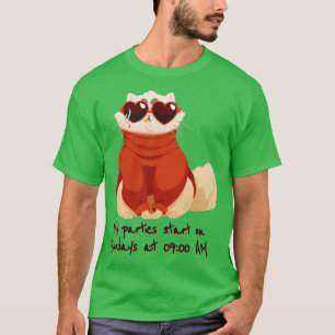 Meine Party beginnen sonntags um 09.00 Uhr Catsond T-Shirt