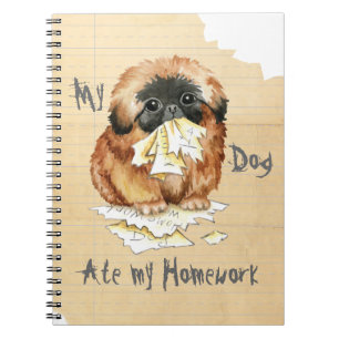 Meine Pekingese Ate My Hausaufgaben Notizblock