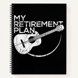Meine Pensionsplan Gitarre Funny Musicians Notizbuch