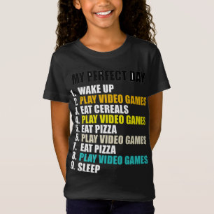 Meine perfekten Videospiele am Tag essen Pizza Coo T-Shirt