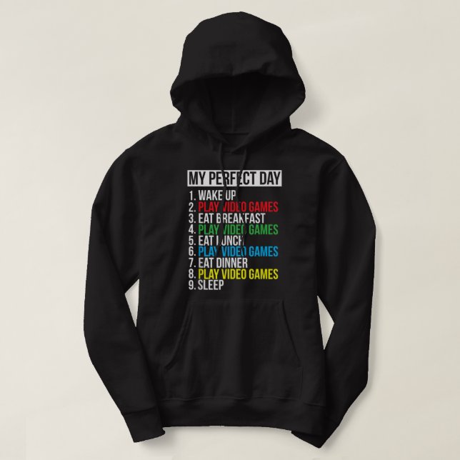 Meine perfekten Videospiele - Cooles Gamer-Geschen Hoodie (Design vorne)