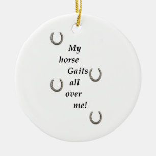Meine Pferde sammeln sich überall in meinem Orname Keramik Ornament