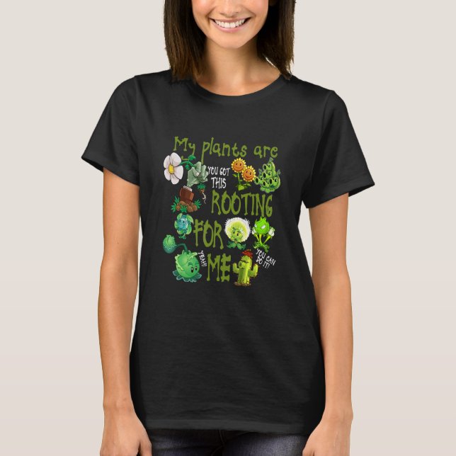 Meine Pflanze stehen für Pflanze Gartenbaum T-Shirt (Vorderseite)