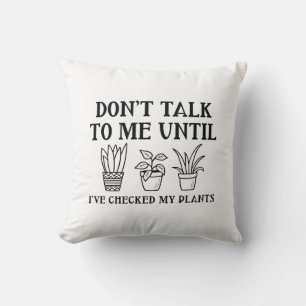 Meine Pflanze überprüft Kissen