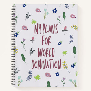 Meine Pläne für das World Domains-Notebook Notizbuch