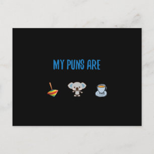 Meine Ponnen sind Top-Koala-Tee Postkarte