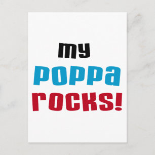 Meine Poppa Rocks Tshirts und Geschenke Postkarte