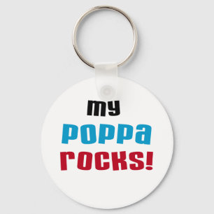 Meine Poppa Rocks Tshirts und Geschenke Schlüsselanhänger