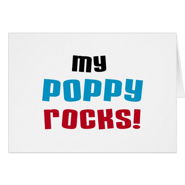 Meine Poppy Rocks T - Shirt und Geschenke (Vorderseite (Horizontal))
