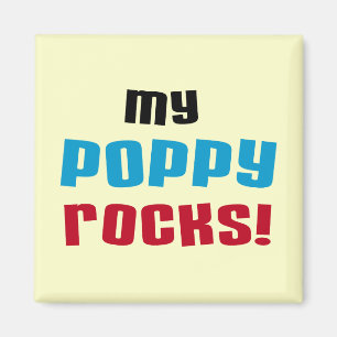 Meine Poppy Rocks T - Shirt und Geschenke Magnet