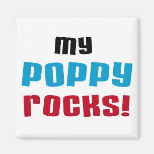Meine Poppy Rocks T - Shirt und Geschenke Magnet