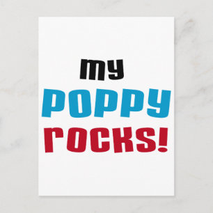 Meine Poppy Rocks T - Shirt und Geschenke Postkarte