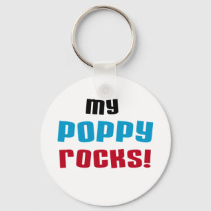 Meine Poppy Rocks T - Shirt und Geschenke Schlüsselanhänger