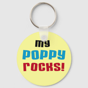Meine Poppy Rocks T - Shirt und Geschenke Schlüsselanhänger